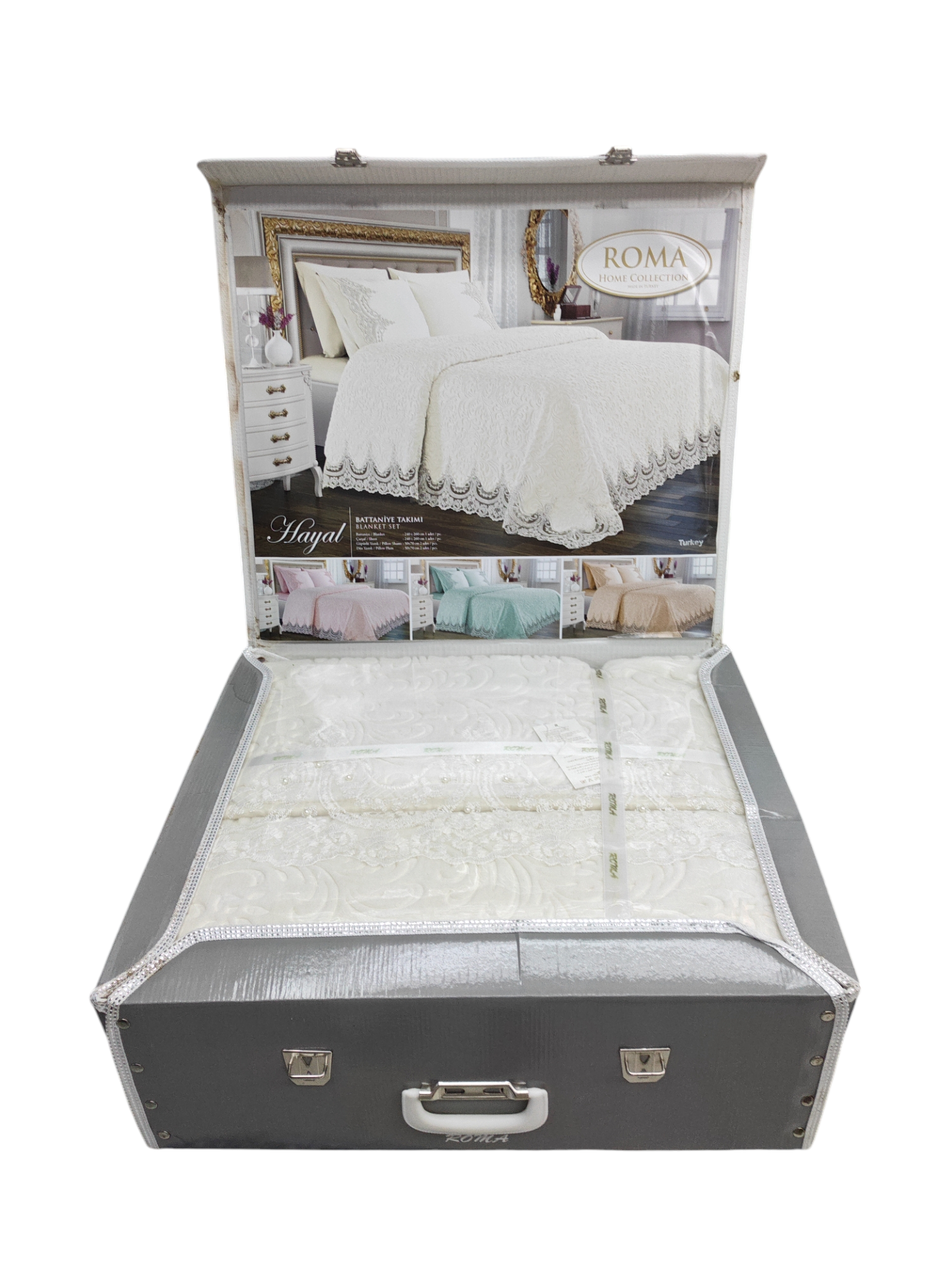 Raslan King size blanket with lase